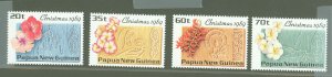 Papua New Guinea #725-728  Single (Complete Set) (Flowers)