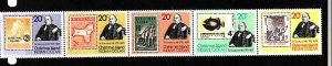 Christmas Island-Sc#90-unused NH strip-Stamp on Stamp-