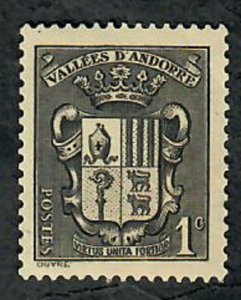 Andorra (French) #65 Mint Hinged single