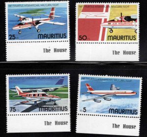 Mauritius Scott 440-443 MNH** Airplane set