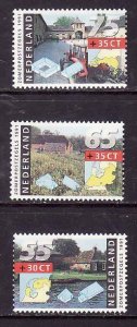 Netherlands-Sc#B656-8- id7-unused NH semi-postal set-Dutch Farms-1991-