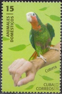 Cuba Sc# 5377  DOMESTIC ANIMALS bird PARROT  2013 mint MNH