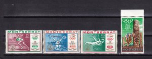 LI07 Montserrat 1968 Olympic Games - Mexico City, Mexico mint hinged stamps