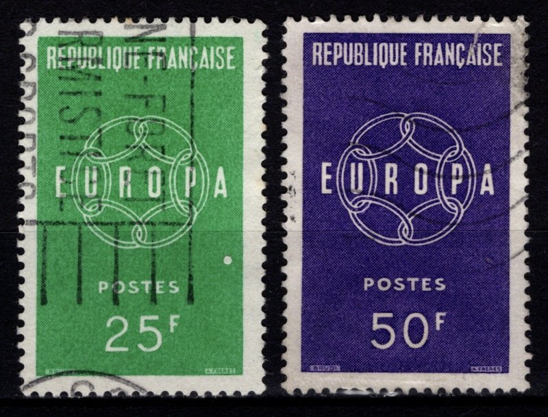 France 1959 Europa, Set [Used]