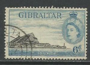 Gibraltar   #140  used  (1953)  c.v. $1.75