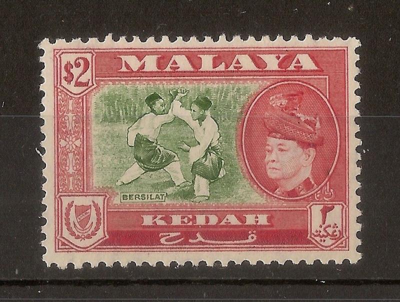 Kedah 1957 $2 Bersilat SG101 MNH Cat£45