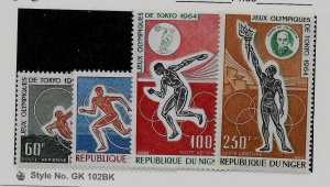 NIGER Sc C45-8 NH issue of 1964 - OLYMPICS