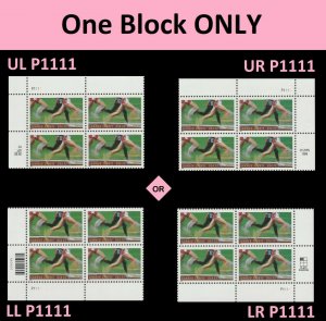 US 3397 Summer Sports 33c plate block P1111 (4 stamps) MNH 2000