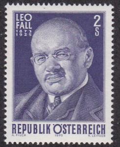 Austria # 1021, Leo Fall - Composer, NH