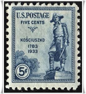 SC#734 5¢ Kosciuszko Issue (1933) MNH