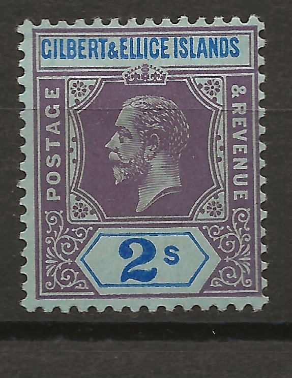 Gilbert & Ellis Is. 23 SG 21 MHR VF 1912 SCV $15.00 (jr)