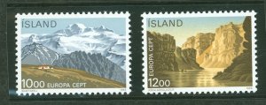 Iceland #622-623 Mint (NH) Single (Complete Set) (Europa)