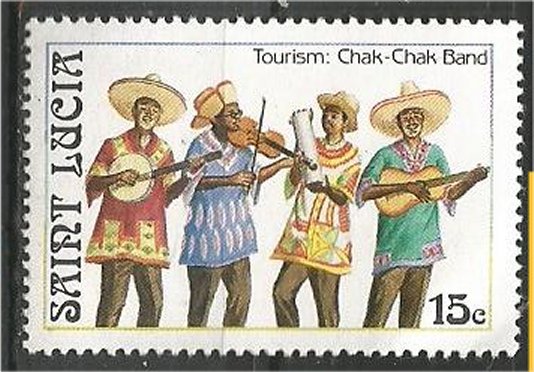 ST. LUCIA, 1986, MNH 15c, Chak-Chak Band Scott 862