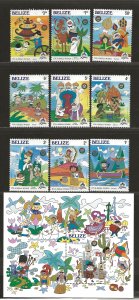 BELIZE SC# 786-95  VF/MNH