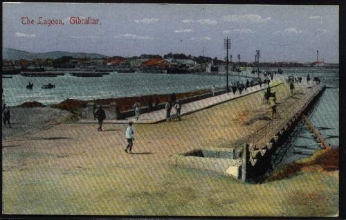 GIBRALTAR c1905 postcard The Lagoon fine unused............................75338