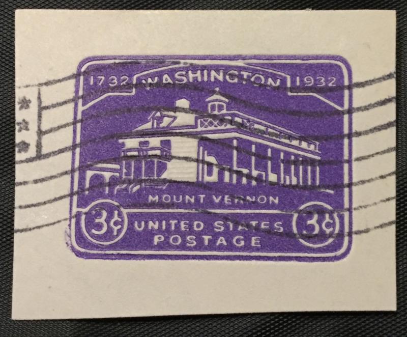 US #U526 Used Cut Square Mount Vernon SCV $.35 L3