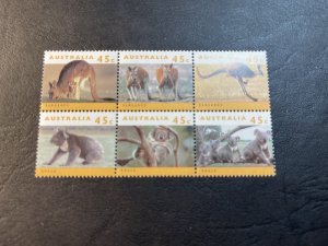 AUSTRALIA # 1274b-1279cf--MINT/NEVER HINGED---BLOCK OF SIX--1996