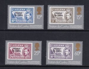 Tristan da Cunha  #348-351   MNH 1984    colony sesquicentenary