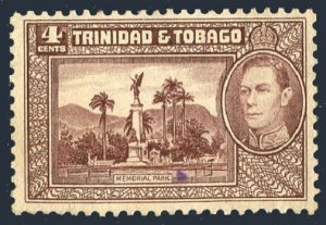 Trinidad & Tobago 53, mint no gum. Michel 135. George VI, 1938. Memorial Park.