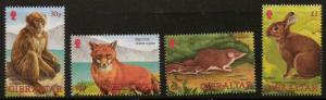 GIBRALTAR SG1011/4 2002 WILDLIFE MNH