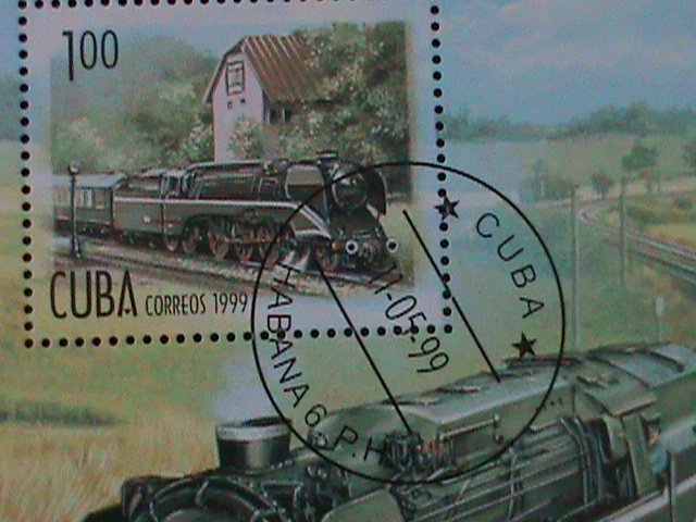 ​CUBA-1999-SC#4006- IBRA'99-WORLD.STAMP SHOW-NURENBERG-CTO S/S VF LAST ONE