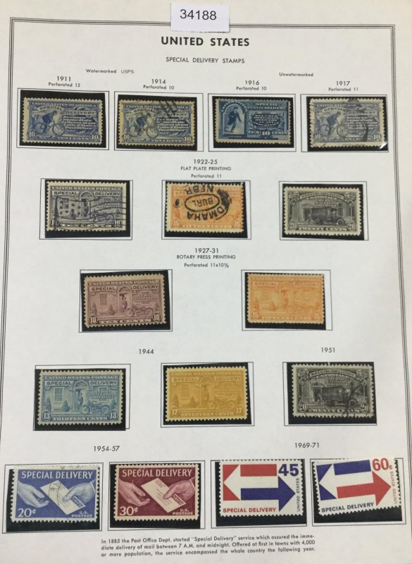 MOMEN: US STAMPS #USED COLLECTION LOT #34188