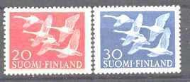 Finland 343-44 MNH Birds/Swans SCV12.75