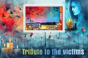 2024 03- LIBERIA - TRIBUTE TO VICTIMS II           1V complet set    MNH ** T