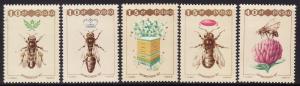 Poland #2813-18 F-VF Mint NH ** Bees