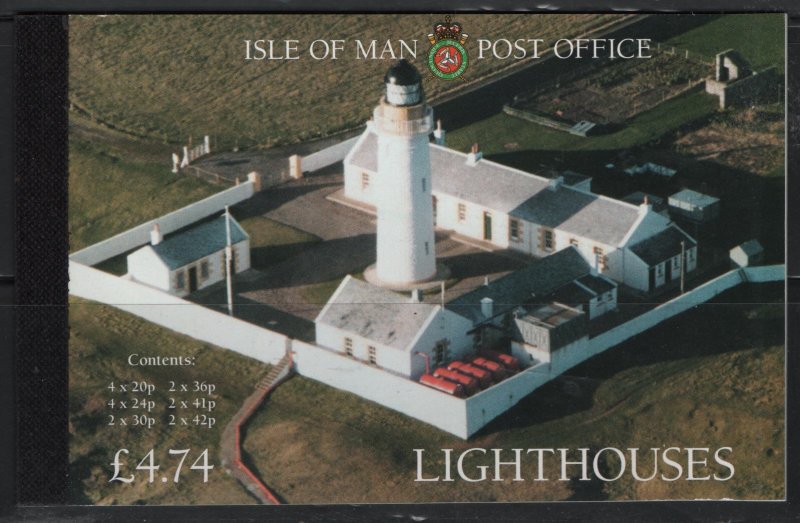 ISLE OF MAN, 671A, BOOKLET, MNH, 1996, LIGHTHOUSES