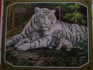 KOREA STAMP:2005-SC#4444 KOREA RARE WHITE TIGER FAMILY-MNH S/S SHEET.  VERY RARE