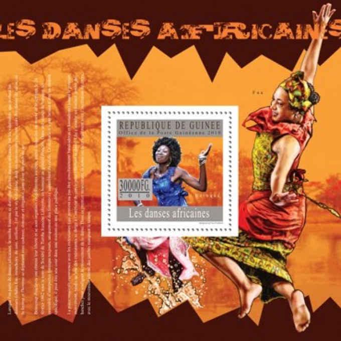 Guinea - African Dances - Mint Stamp Souvenir Sheet - 7B-1145