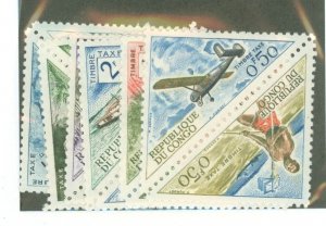 Congo, Peoples Rep. (ex Fr. Congo) #J34a-39a Mint (NH) Single (Complete Set)