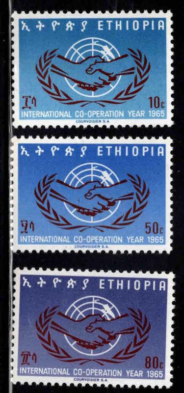 Ethiopia Scott 449-451 MNH** ICY 1965 set