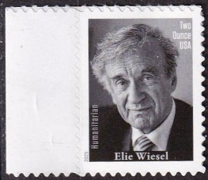 US 6037 (mnh) ($1.07, two-ounce rate) Elie Wiesel (2025)