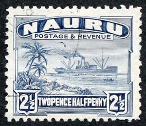 Nauru SG30B 1948 2 1/2d Dull Blue Fine Used