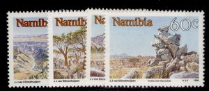 NAMIBIA QEII SG541-544, 1990 Nambia landscapes set, NH MINT.