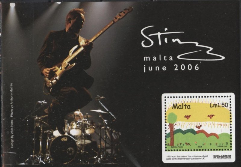 Malta 1250 (mnh s/s) Lm1.50 Sting (2006)