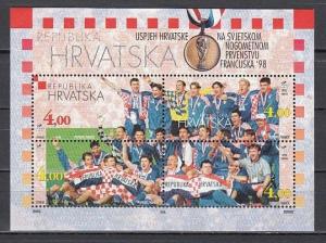 Croatia, Scott cat. 375. World Cup Soccer s/sheet.