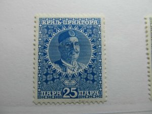 1913 Montenegro 25p Fine MH* A5P17F303-