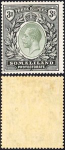 Somaliland SG84 3r Dull Green and Black Wmk Script M/M Cat 55 pounds