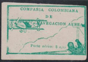 COLOMBIA 1920 CCNA Sc C11 Yvert PA14 KEY VALUE PLATE FLAW UNUSED €230.00 