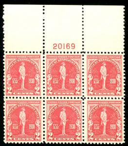 688 VF/XF OG NH, LARGE TOP PLATE,  well centered wit..MORE.. pb2187