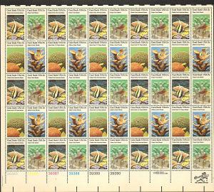 US #1827-30 Mint Sheet Coral Reefs 