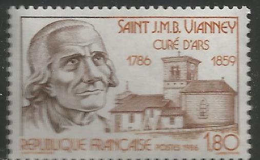 FRANCE 2011 MNH, SAINT J.M.B. VIANNEY , CURE OF ARS