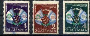 Guatemala SC# C204-6 Flags Used  set SCV $1.50