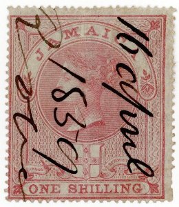 (I.B) Jamaica Revenue : Judicial 1/- (1858)