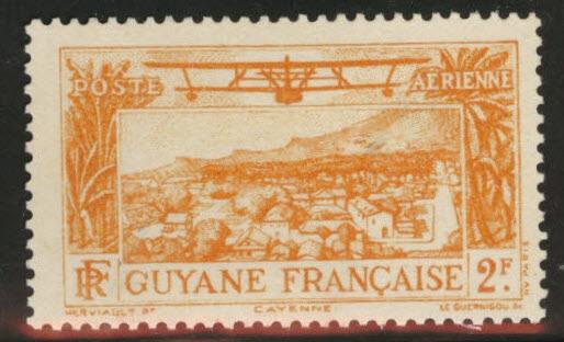 French Guiana Scott C4 MNG 1933 Cayenne Airmail