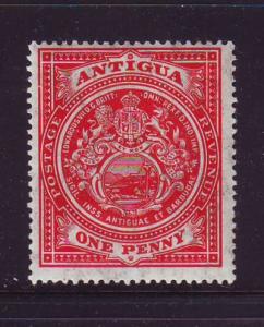 Antigua Sc 32 1908 1d carmine Seal of Colony stamp mint