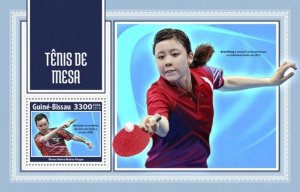 Guinea-Bissau - 2018 Table Tennis Stamp Souvenir Sheet Michel #9785 GB18201b